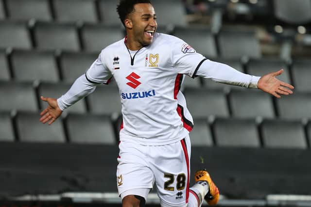 Nicky Maynard scored nine goals in two seasons for MK Dons between 2015 and 2017