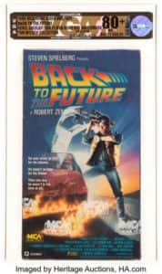 An old tape of Back To The Future is set to fetch £20,000 (Image from Heritage Auctions)