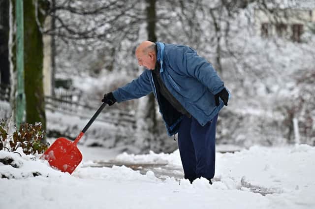 Some ares of the country could expect up to 10cm of snow (image: Getty Images)