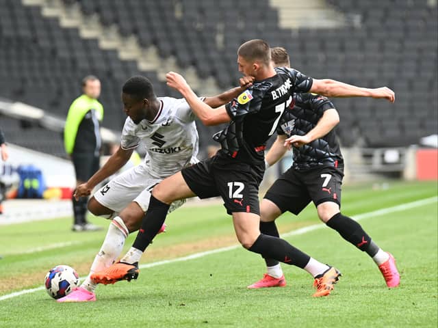 Barnsley boss Michael Duff was not pleased with his side’s performance against MK Dons