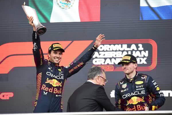 Sergio Perez did the double in Baku to close the gap on championship leader and Red Bull team mate Max Verstappen