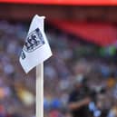 Corner flag at Wembley Stadium