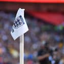 Corner flag at Wembley Stadium