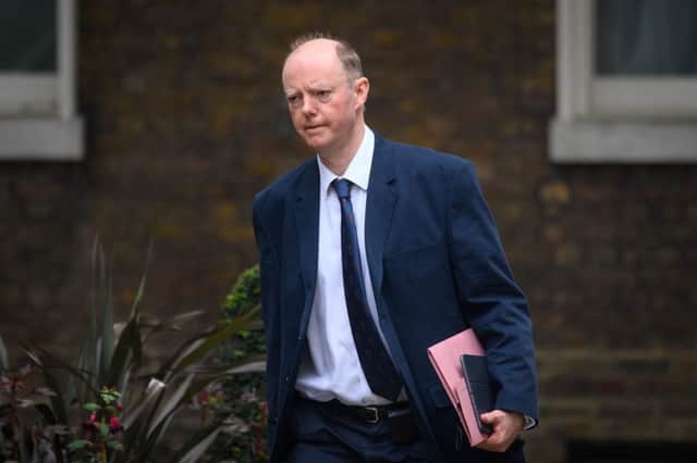 Police investigating after footage emerges of two men harassing Chris Whitty (Photo by Leon Neal/Getty Images)
