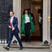 Matt Hancock seen leaving No 10 with Gina Coladangelo in May (Photo: Getty)