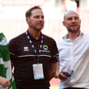 Gary Chance (left) and Gary Flinn (right) leave Newport Pagnell Town after four seasons and back-to-back Wembley visits