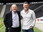 Pete Winkelman with MK Dons head coach Graham Alexander