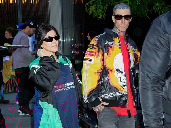 Kourtney Kardashian made a shock pregnancy announcement at the Blink 182 concert in New York. (Photo by Gotham/GC Images)