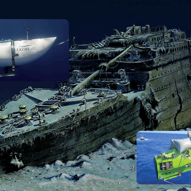 Deepsea Challenger and Titan hero