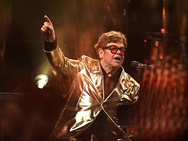 Elton John made his Glastonbury debut on Sunday night