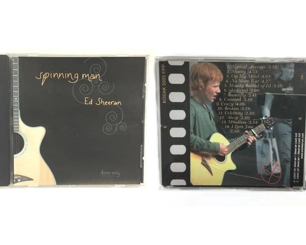 Ed Sheeran’s rare demo CD made while at school expected to sell at auction for massive sum