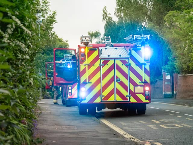 Two fire engines (Stock photo)