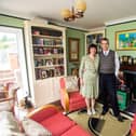 Neil and Lisa Fletcher at home in  Watchet, Somerset. 