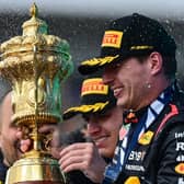 Max Verstappen cruised to his first British Grand Prix victory on Sunday, holding off home-crowd favourites Lando Norris and Lewis Hamilton. Pic: AFP via Getty