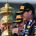 Max Verstappen cruised to his first British Grand Prix victory on Sunday, holding off home-crowd favourites Lando Norris and Lewis Hamilton. Pic: AFP via Getty