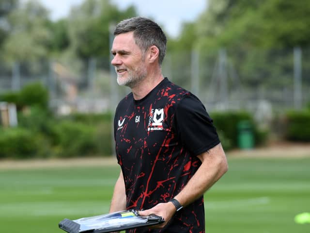 MK Dons head coach Graham Alexander