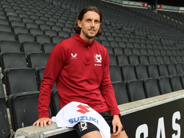 MJ Williams has signed for MK Dons from Bolton Wanderers, becoming the club’s fifth signing of the summer. Pic: MK Dons