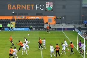 MK Dons played Barnet at The Hive back in 2020. Pic: Getty Images
