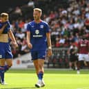 Cameron Norman and Warren O’Hora in pre-season action for MK Dons. Pic: Jane Russell