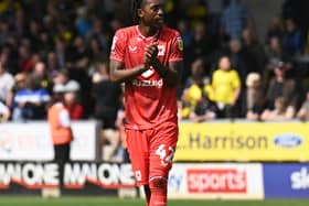 Paris Maghoma, who played for Dons in the second-half of last season, has joined Bolton Wanderers on loan from Brentford. Pic: Jane Russell
