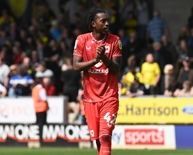 Paris Maghoma, who played for Dons in the second-half of last season, has joined Bolton Wanderers on loan from Brentford. Pic: Jane Russell
