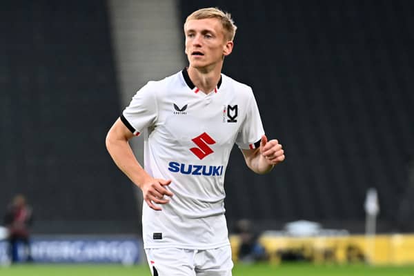 MK Dons midfielder Matt Smith looks set to join St Johnstone. Pic: Jane Russell