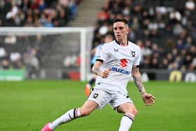 Ash Hunter made his full debut for the club on Tuesday night in the Carabao Cup against Wycombe Wanderers. Pic: Jane Russell