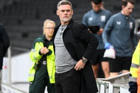 Graham Alexander said no-one has been too shocked behind the scenes about MK Dons’ strong start to the season. Pic: Jane Russell