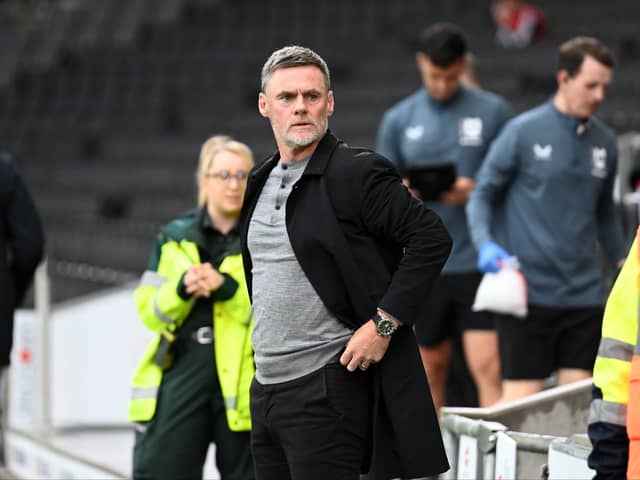 Graham Alexander said no-one has been too shocked behind the scenes about MK Dons’ strong start to the season. Pic: Jane Russell