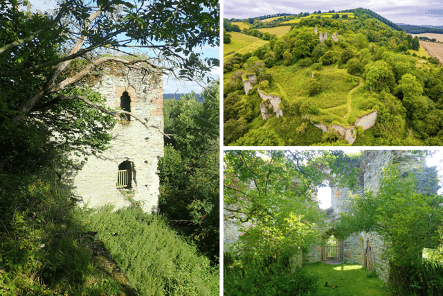 Wigmore Castle in Herefordshire