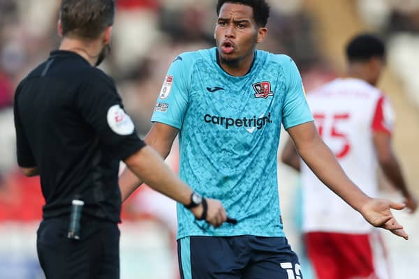 Exeter City striker Sam Nombe has been attracting attention. Pic: Getty