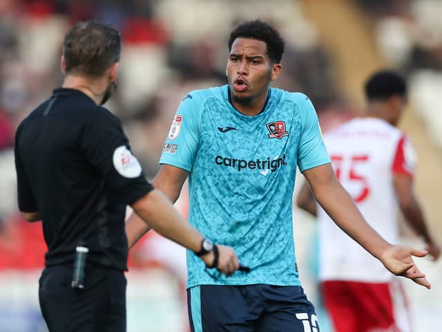 Exeter City striker Sam Nombe has been attracting attention. Pic: Getty