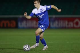 Joe Tomlinson in action for Eastleigh