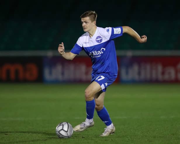 Joe Tomlinson in action for Eastleigh