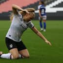 MK Dons Women were beaten by Ipswich Town on Sunday. Pic: CTF Photography