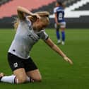 MK Dons Women were beaten by Ipswich Town on Sunday. Pic: CTF Photography