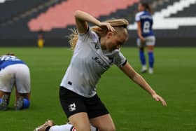 MK Dons Women were beaten by Ipswich Town on Sunday. Pic: CTF Photography