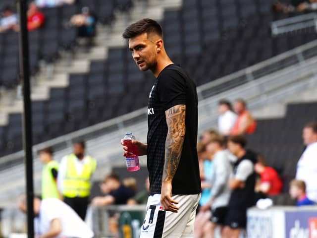 Daniel Harvie has three goals to his name this season from left wing-back