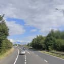 Large stretches of the M53 are closed this morning (Friday) due to an accident involving an overturned vehicle. Photo: Google Maps