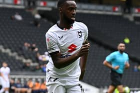 Mo Eisa missed a great chance at the end to win the game for MK Dons