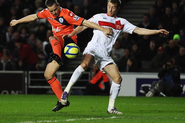 QPR’s Clint Hill handled the ball in the penalty area at Stadium MK, which obviously denied MK Dons going on to win the FA Cup in 2012