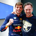 Max Verstappen and Christian Horner