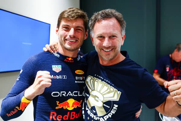 Max Verstappen and Christian Horner