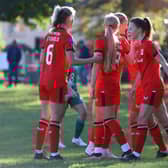 MK Dons Women during the 6-0 Berks & Bucks County Cup win with Long Crendon. Pic: CTF Photography