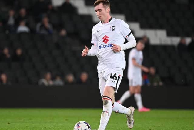 Conor Grant made his first league start of the season on Tuesday night