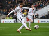 Max Dean has been in hot form for MK Dons, scoring four in four