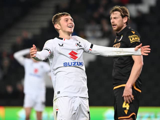 Max Dean has risen from squad player to one of the first names on the MK Dons team sheet