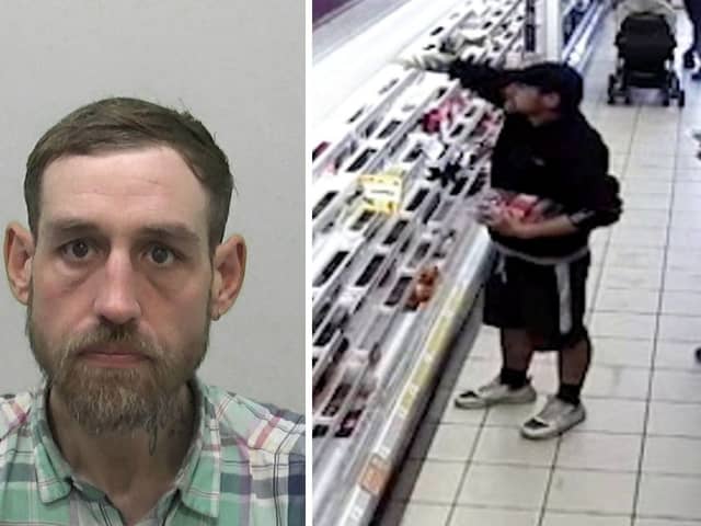 Joseph Tait, who has been banned from every Sainsbury's in the country after repeated shoplifting