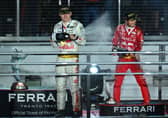 Max Verstappen and Sergio Perez were first and third in Las Vegas