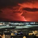 The volcano near the Icelandic town of Grindavik has erupted after weeks of anticipation which saw residents evacuate from nearby villages. (Credit: AFP via Getty Images)